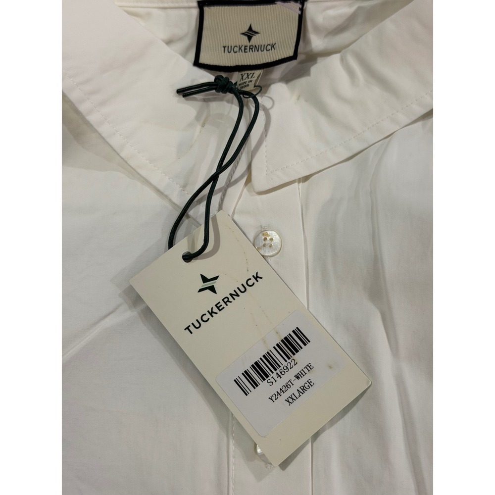 TUCKERNUCK White Cotton Poplin Callahan Shirt Dress SZ XXL NWT - Picture 6 of 10
